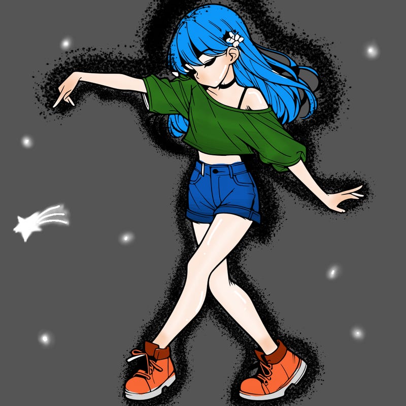 realistic girl danceing