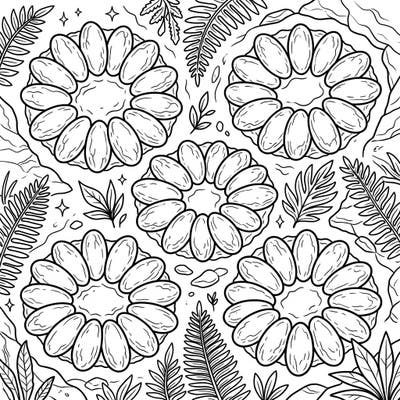 Unearth a prehistoric masterpiece with this captivating coloring page featuring magnificent oviraptorid dinosaur eggs. Explore the ancient world and bring these fossilized wonders to life with your favorite colors.