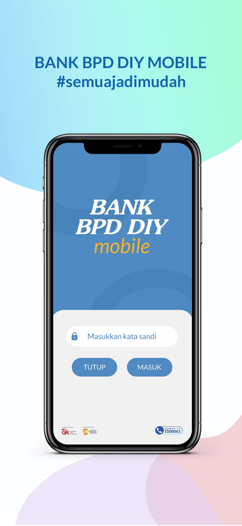 BPDDIY Mobile - Login screen of the BPDDIY Mobile app for Bank BPD DIY with password entry field
