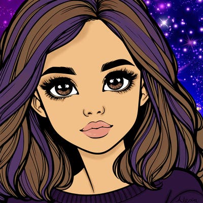 realistic girl whith cute eyes