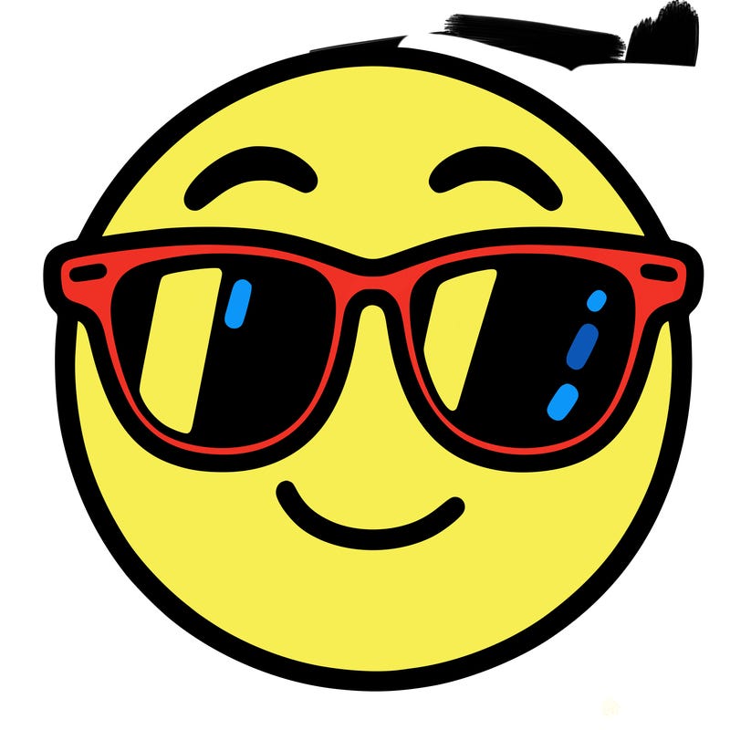 emoji with sunglasses