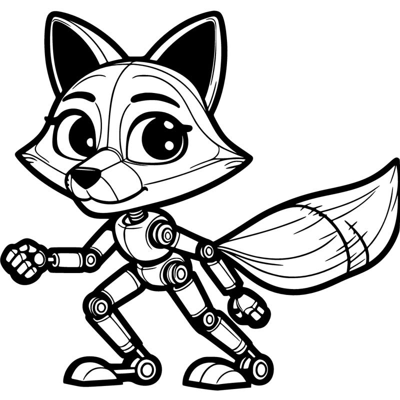 a fox animatronic