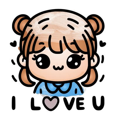 girl saying i love u