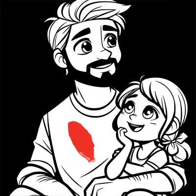 dad with his daughter