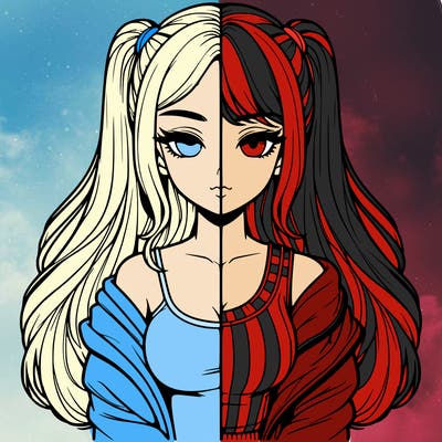 realistic girl split