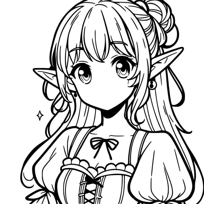 manga elf girl