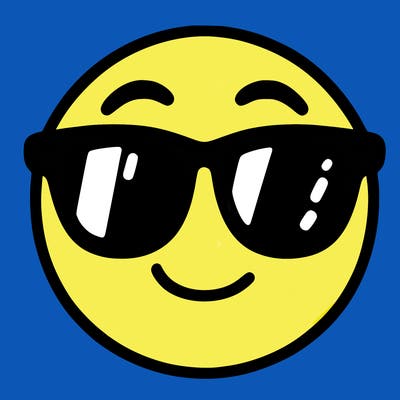 emoji with sunglasses