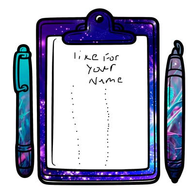 blank clip board with pen