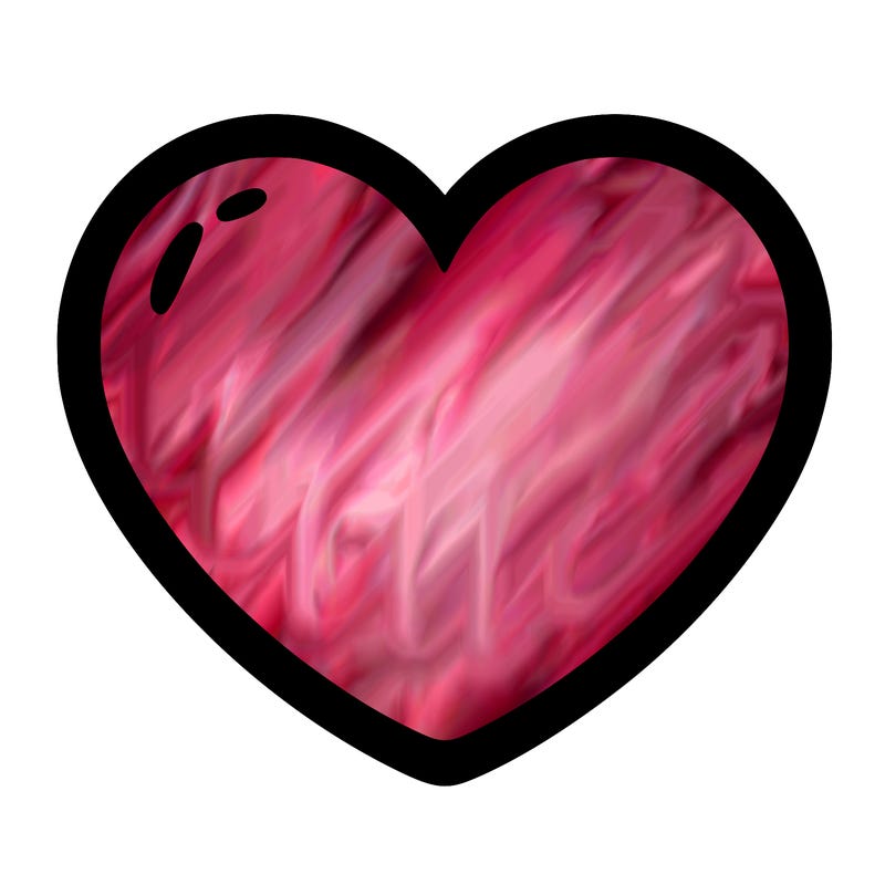 a blank heart