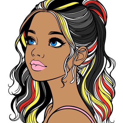 beautiful realistic girl