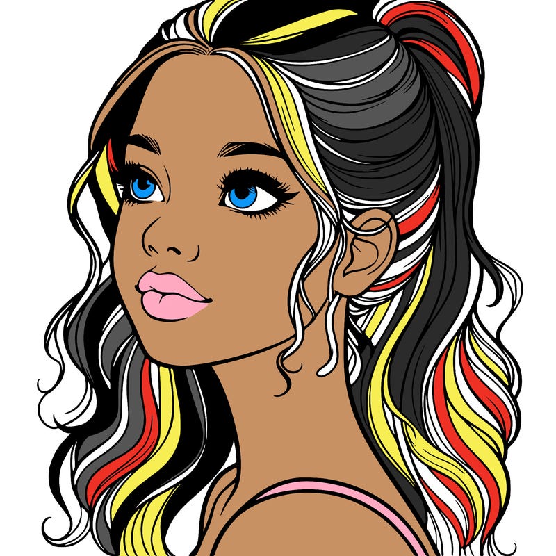 beautiful realistic girl