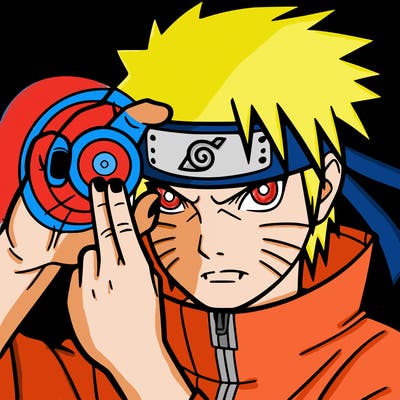 sasuke using sharingan