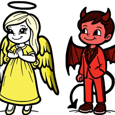 angel and devil