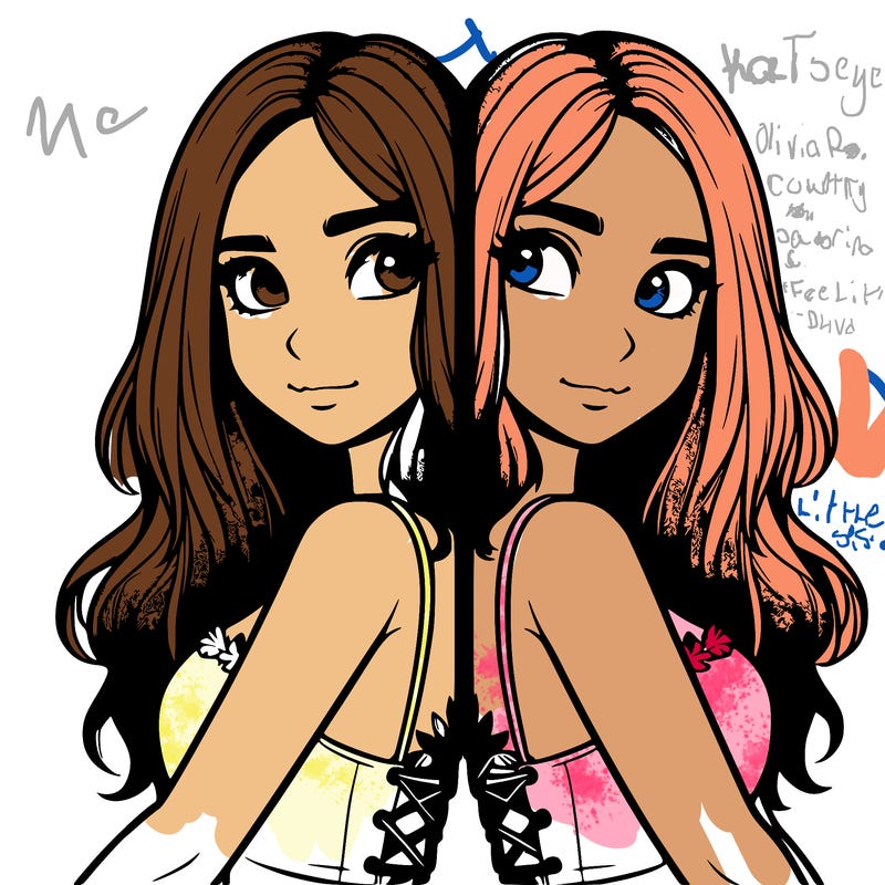 a realistic girl split