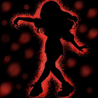 realistic girl danceing
