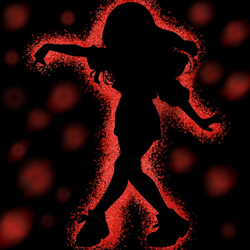 realistic girl danceing