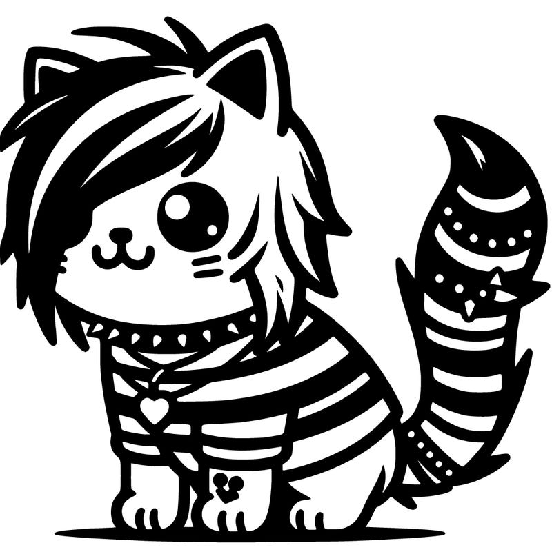 emo cat