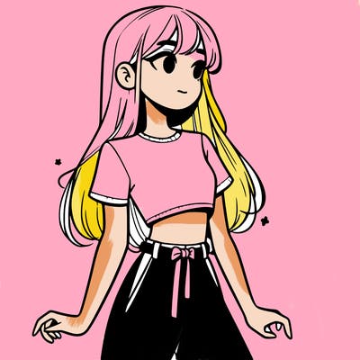 girl in a cute crop top