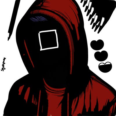 realistic man with hoodie