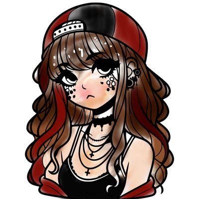 scene girl aesthetic