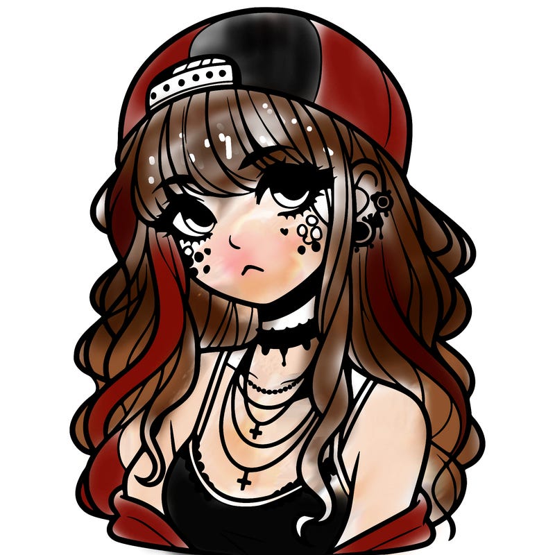 scene girl aesthetic