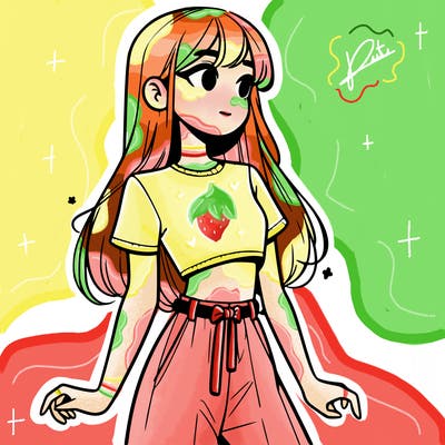 girl in a cute crop top