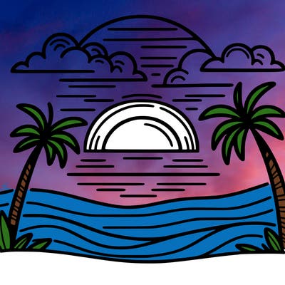 simple sunset