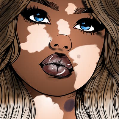 really realistic girl with lips