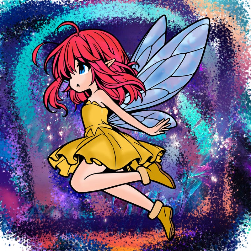 manga fairy flying