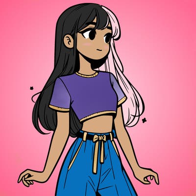 girl in a cute crop top