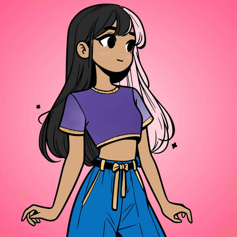 girl in a cute crop top