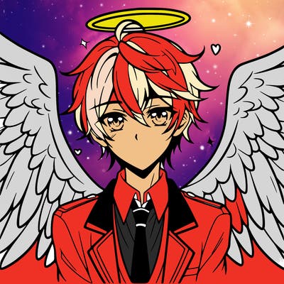 anime angel boy