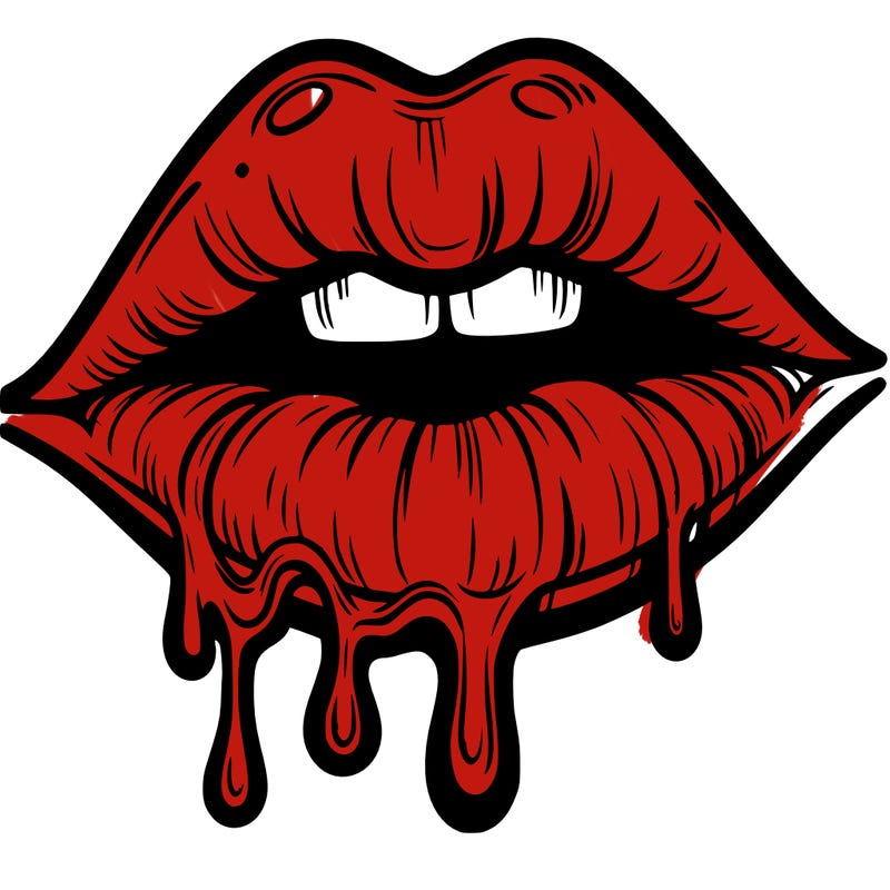 lips that look realistic and drip