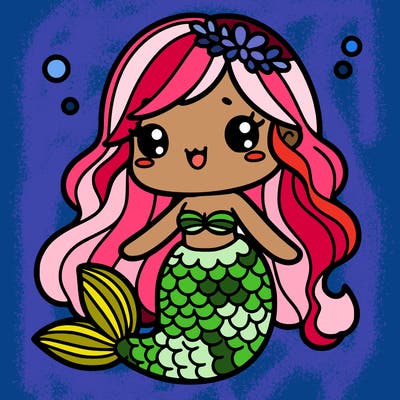 cute mermaid