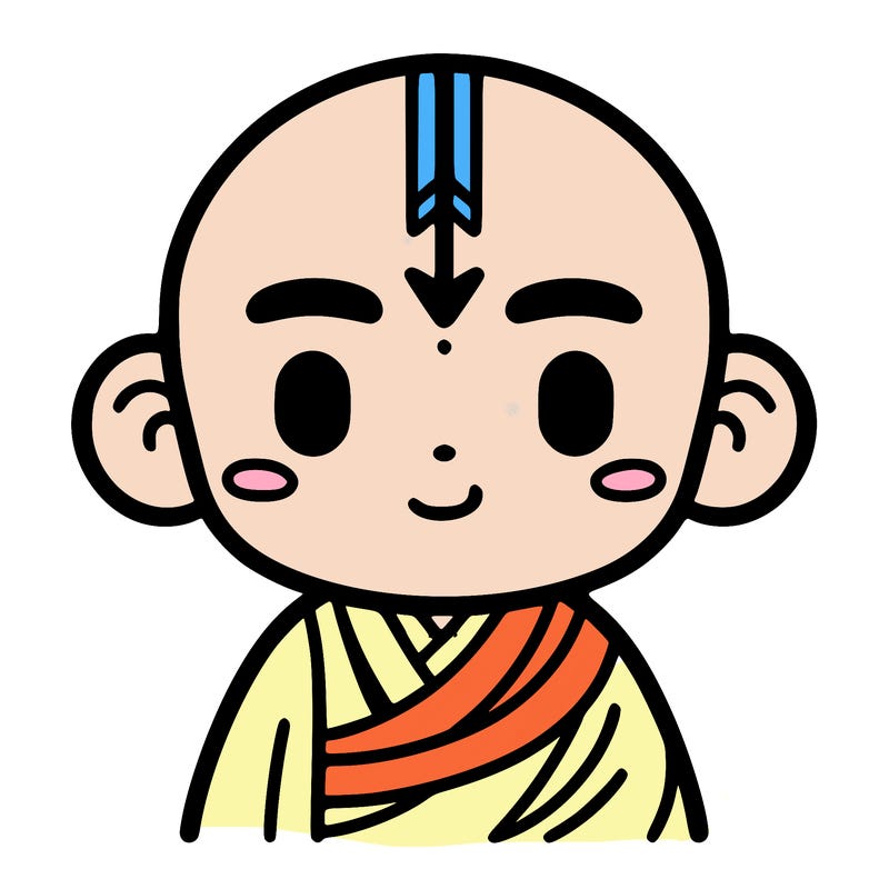 aang from avatar the last airbender