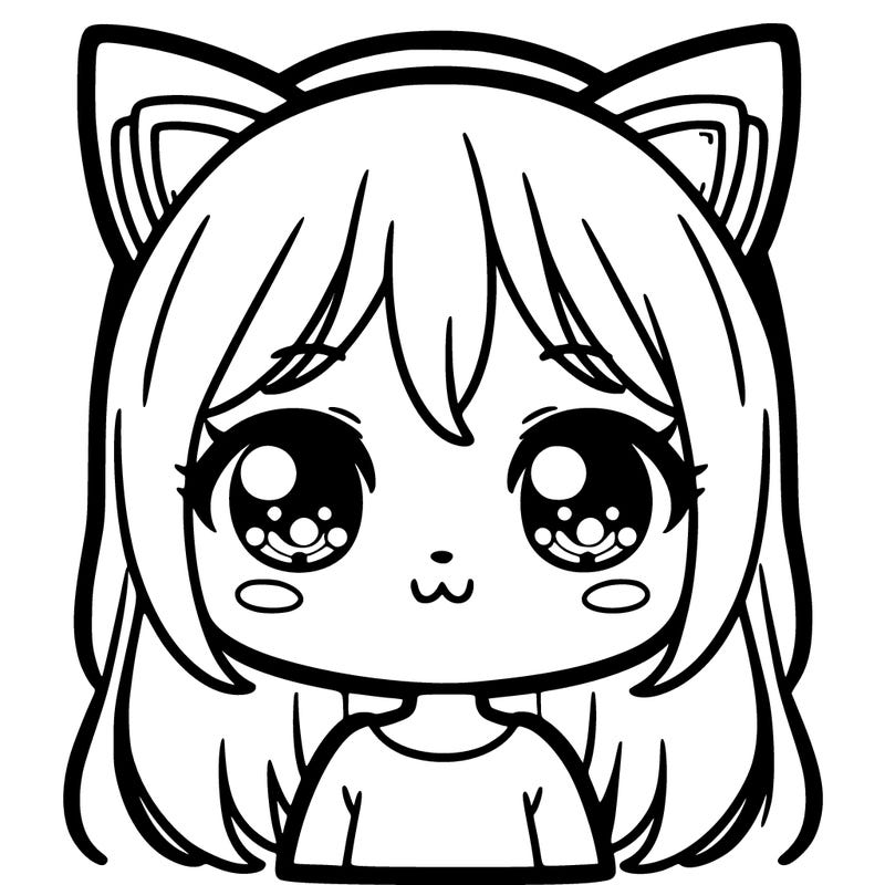 cute girl with cat ears