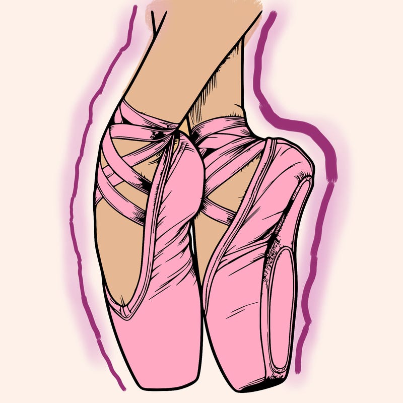realistic point shoes ballet