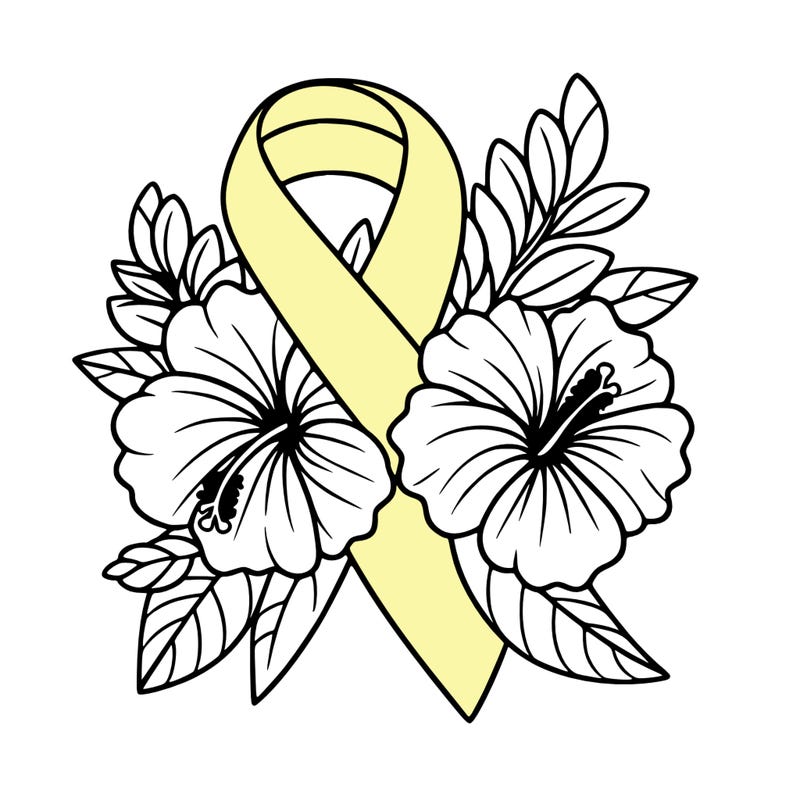 breast cancer awareness with hibiscus flowers