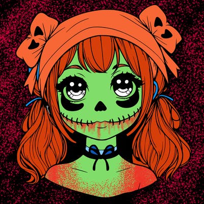 realistic girl halloween