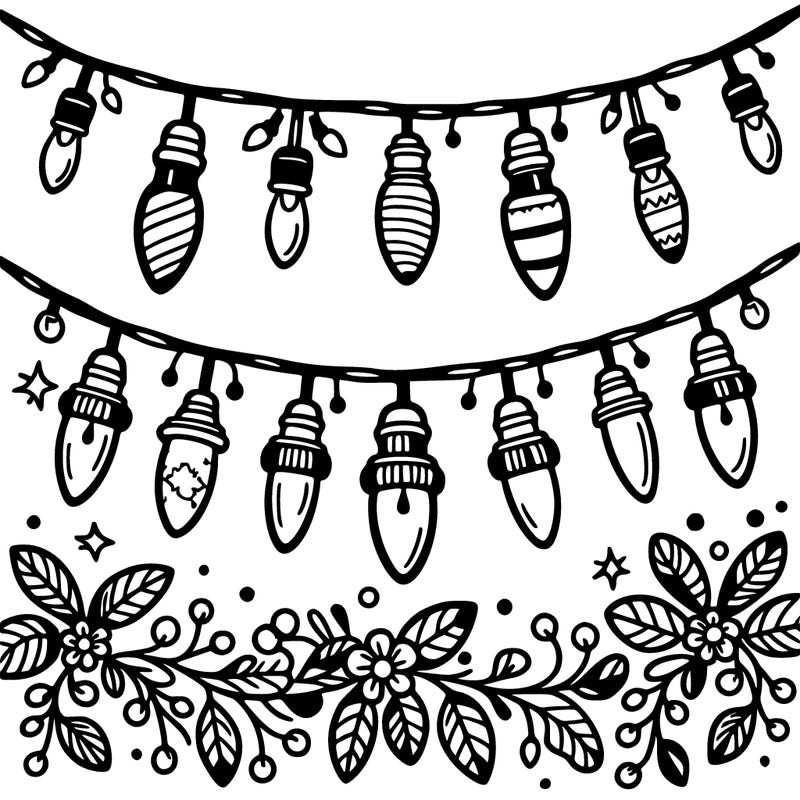 christmas light garland