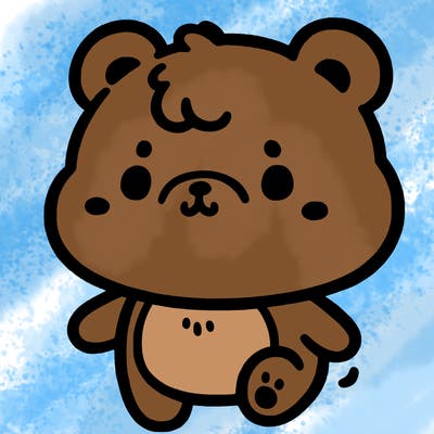 a simple cute little bear