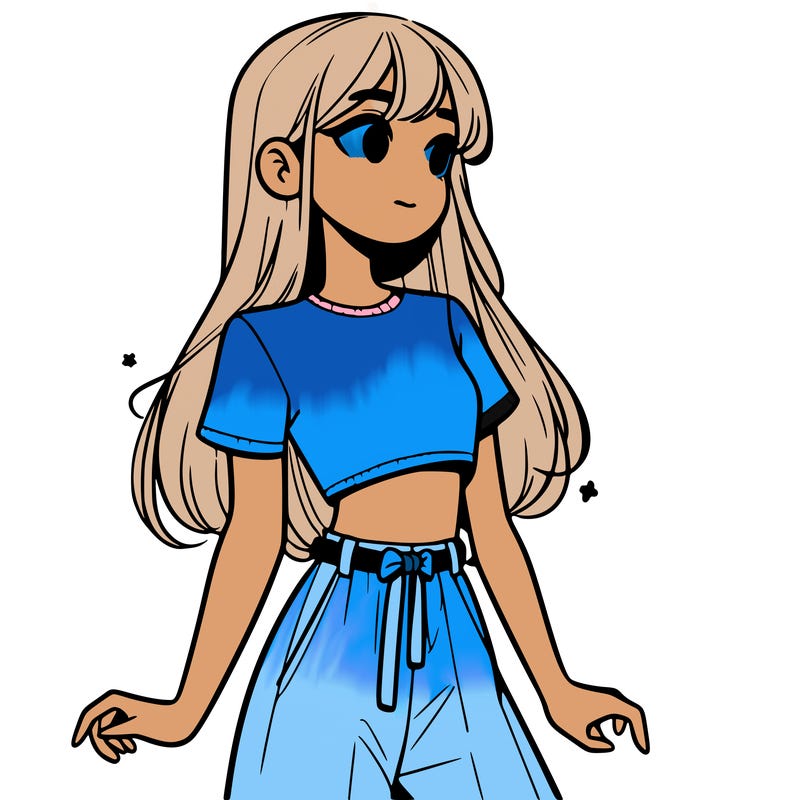 girl in a cute crop top