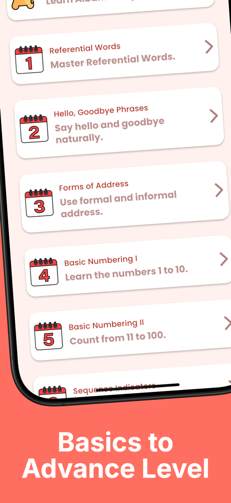 Learn Polish For Beginners - A list of Polish language lessons covering greetings and basic numbering from the Learn Polish For Beginners app