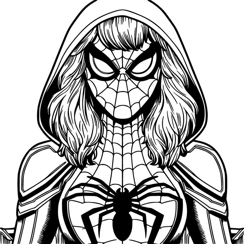 spider gwen from the marvel comics