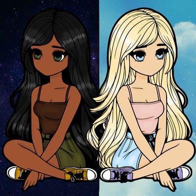 realistic girl split