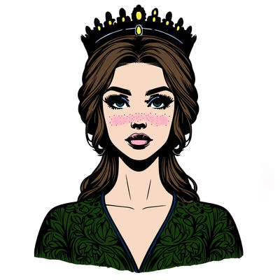 realistic beautiful queen