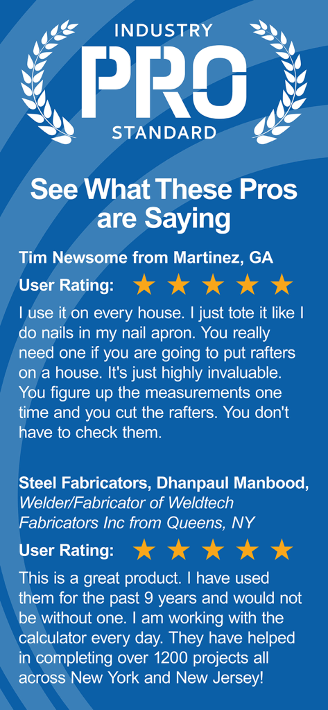 Témoignages d'utilisateurs et notes cinq étoiles pour l'application Construction Master Pro Calc