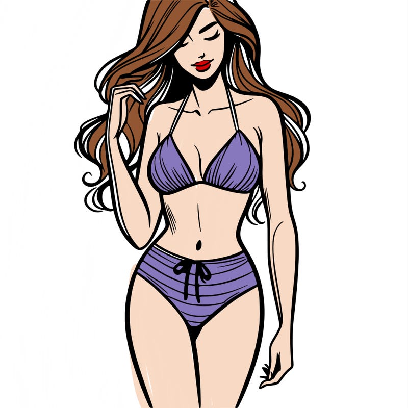 woman in bikini