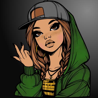 realistic hip hop girl