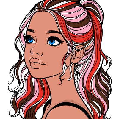 beautiful realistic girl